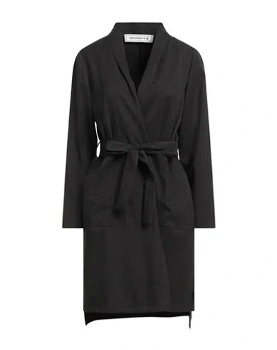 Shirtaporter Woman Overcoat & Trench Coat Dark Green Size 10 Polyester, Viscose, Elastane
