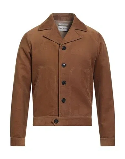Paul & Joe Man Jacket Camel Size 36 Cotton