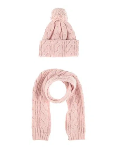 Emporio Armani Toddler Girl Accessories Set Pink Size 4 Polyamide, Wool, Viscose, Cashmere, Polyeste