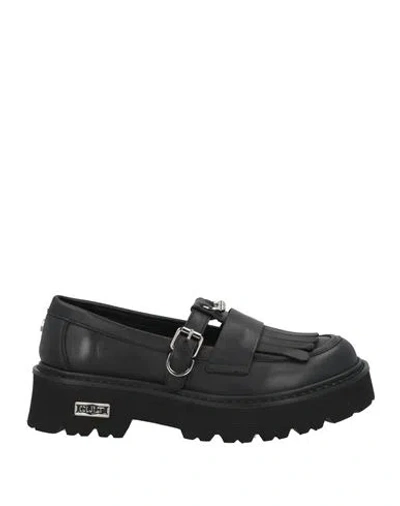 Cult Woman Loafers Black Size 8 Leather
