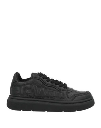 Alexander Wang Puff Logo-embossed Sneakers In Black