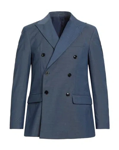 Liu •jo Man Man Blazer Slate Blue Size 38 Polyester, Viscose, Elastane