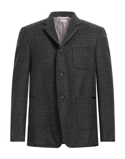 Thom Browne Man Blazer Black Size 3 Wool