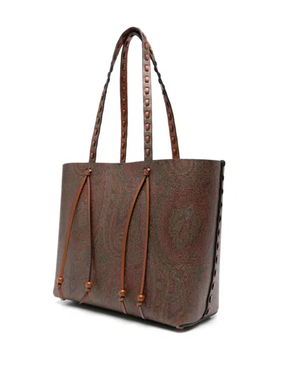 Etro Tote Bag In Brown