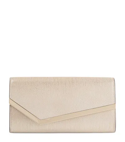 Jimmy Choo Metallic Envelope Clutch Chain Removable