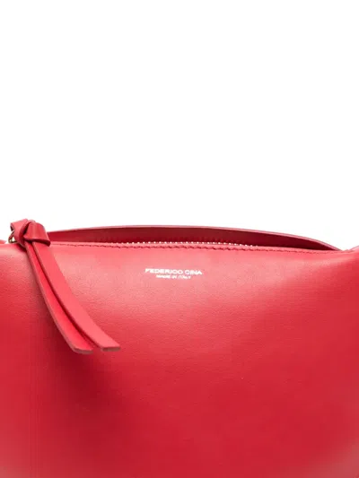 Federico Cina Midi Tortellino Bag In Red