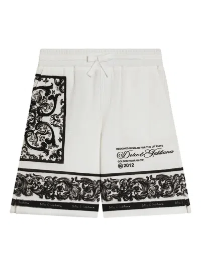 Dolce & Gabbana Majolica-print Double Piqué Bermuda Shorts
