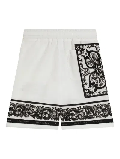 Dolce & Gabbana Majolica-print Double Piqué Bermuda Shorts