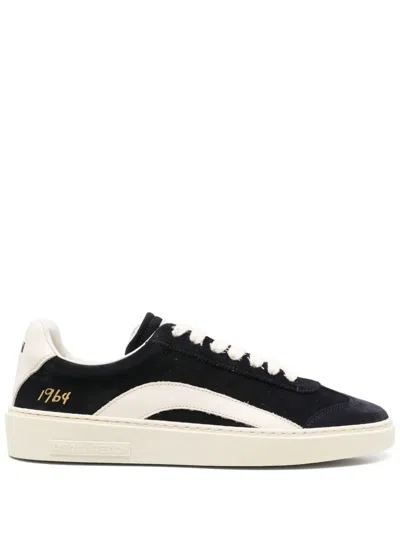 Dsquared2 Rider Suede Sneaker In White