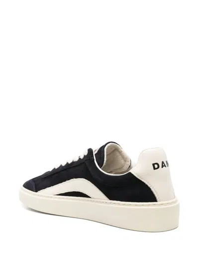 Dsquared2 Rider Suede Sneaker In White