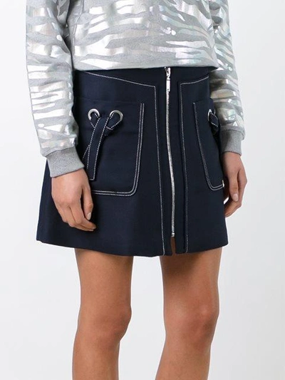 Shop Kenzo A-line Zipped Skirt