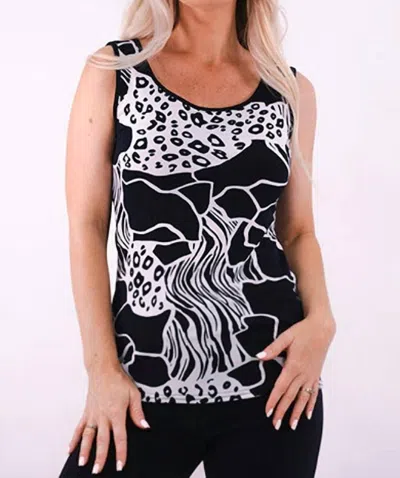 Michael Tyler Reversible Pattern Tank In Black