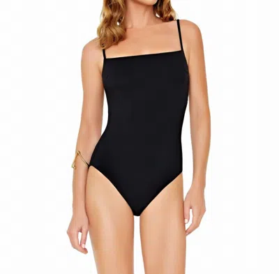 Profile By Gottex Underwire Square-neck One Piece Swimsuit In Au Naturel Black