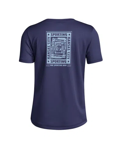 Adidas Originals Big Boys And Girls Navy Sporting Kansas City Local Wrap T-shirt