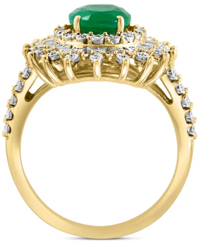 Effy Collection Effy Ruby (1-7/8 Ct. T.w.) & Diamond (1/4 Ct. T.w.) Halo Statement Ring In 14k White Gold (also In S