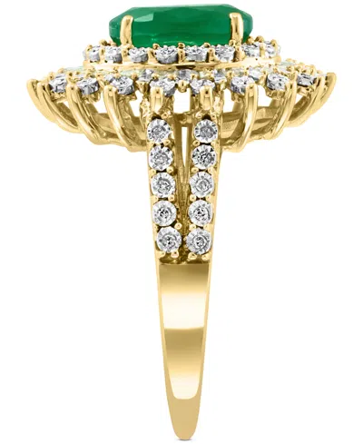 Effy Collection Effy Ruby (1-7/8 Ct. T.w.) & Diamond (1/4 Ct. T.w.) Halo Statement Ring In 14k White Gold (also In S