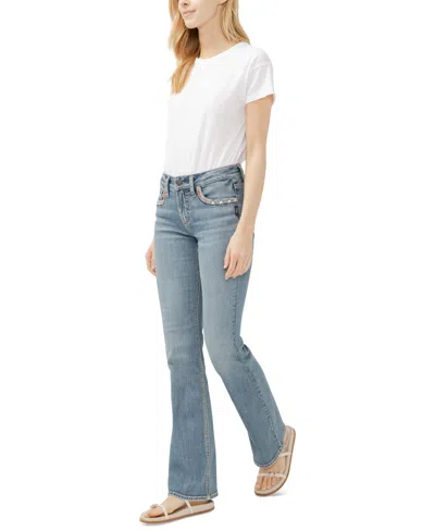 Silver Jeans Co. Women's Suki Mid-rise Curvy Fit Bootcut Jeans In Blue