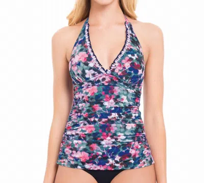 Profile By Gottex Standard Halter Tankini Top In Romeo And Juliette Multi