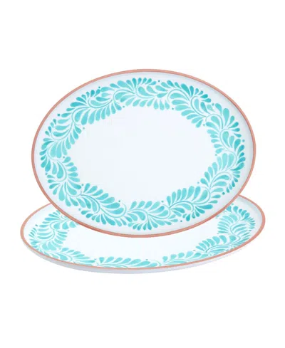 Infuse Melamine Oval Platters, Set Of 2