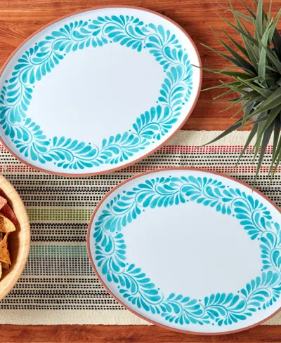 Infuse Melamine Oval Platters, Set Of 2