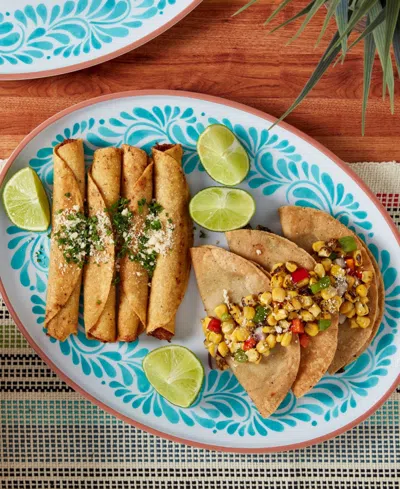 Infuse Melamine Oval Platters, Set Of 2