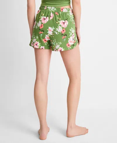 State Of Day Women's Floral Knit Drawstring Shorts Xs-3x, Exclusively At Macy's