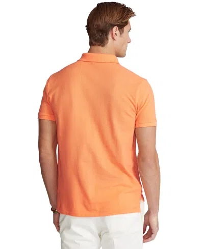 Polo Ralph Lauren Original Fit Mesh Polo Shirt In Bright Preppy Orange