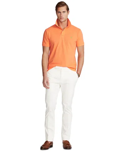 Polo Ralph Lauren Original Fit Mesh Polo Shirt In Bright Preppy Orange