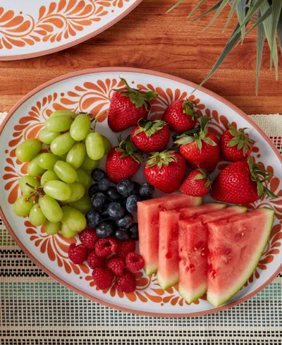 Infuse Melamine Oval Platters, Set Of 2