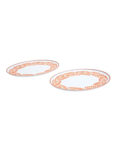 Infuse Melamine Oval Platters, Set Of 2