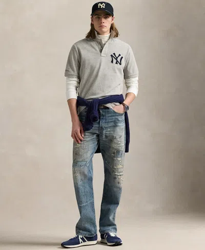 Polo Ralph Lauren Yankees Polo Shirt In Gray