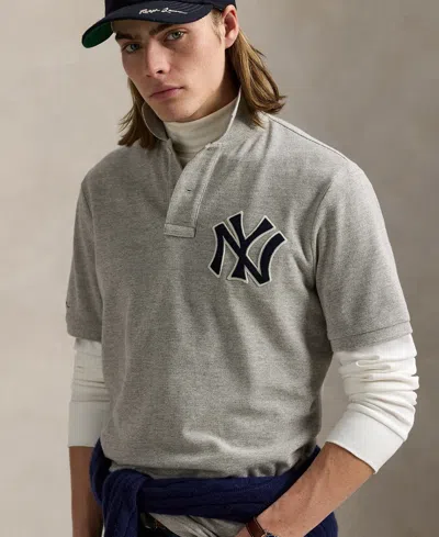 Polo Ralph Lauren Yankees Polo Shirt In Gray