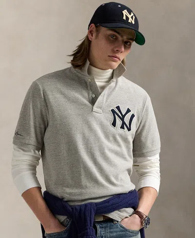 Polo Ralph Lauren Yankees Polo Shirt In Gray
