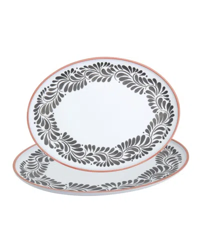 Infuse Melamine Oval Platters, Set Of 2