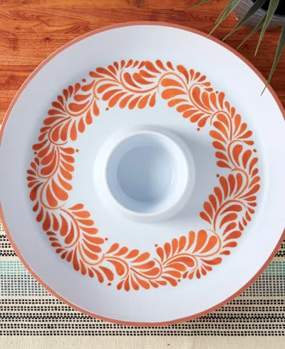 Infuse 16" Melamine Chip And Dip Platter