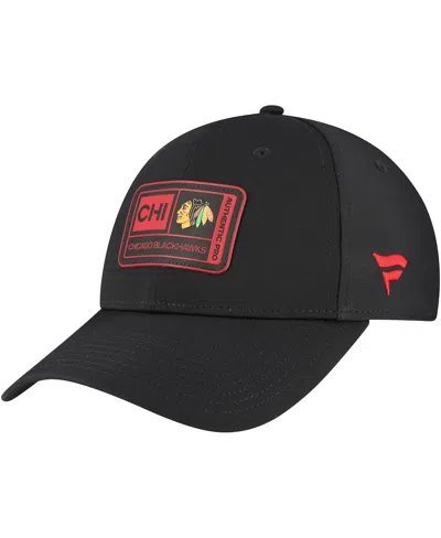 Fanatics Men's Black Chicago Blackhawks Training Camp Fitted Hat