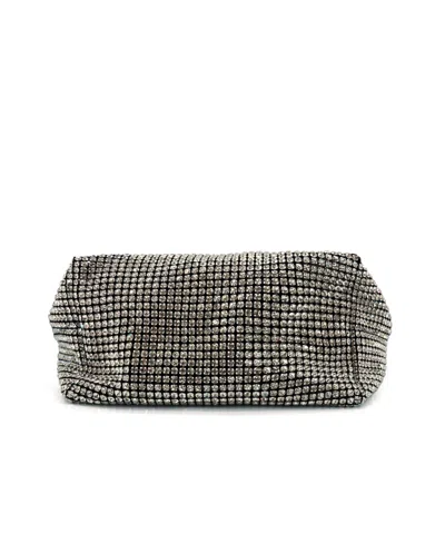 Like Dreams Ashley Small Rhinestone Top Handle Bag In Gray