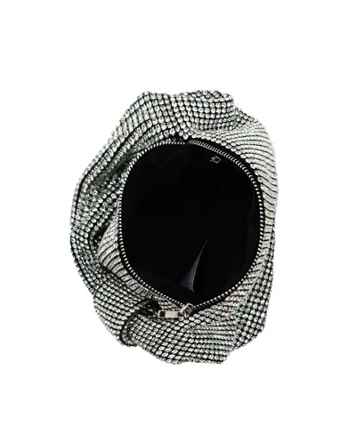 Like Dreams Ashley Small Rhinestone Top Handle Bag In Gray