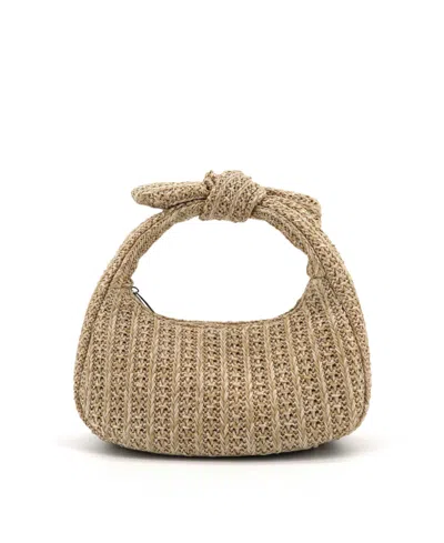Like Dreams Aimee Small Straw Top Handle Bag In Neutral