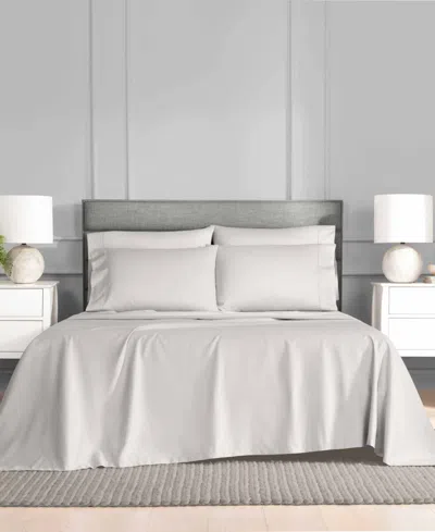 Fairfield Square Collection Brookline 1400 Thread Count Light Grey 6 Pc. Sheet Set, Queen, Exclusively At Macy's