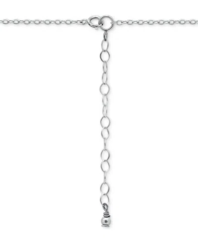 Giani Bernini Polished Cross & Cubic Zirconia Dangle Pendant Necklace, 16" + 2" Extender, Exclusively At Macy's