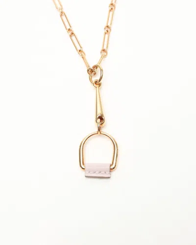 Pre-owned Hermes Hermès Heritage Equestre Pendant In Gold