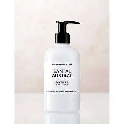 Matiere Premiere Santal Austral Hand And Body Lotion In White