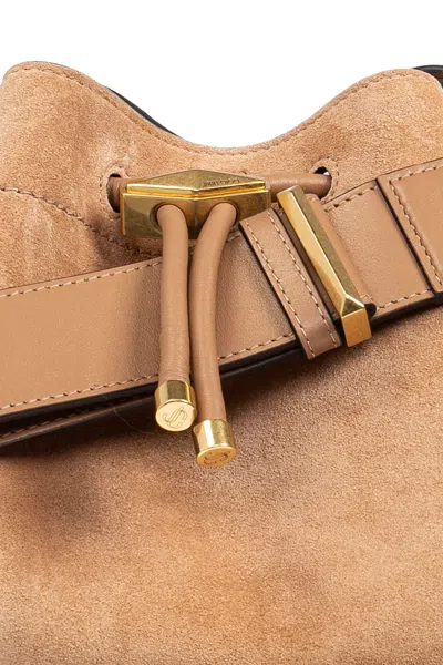 Jimmy Choo Borsa A Tracolla Bon Bon In Pelle Scamosciata Pesca  Donna