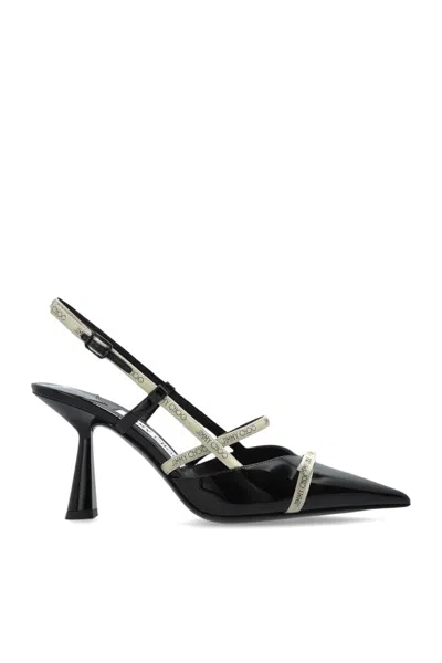 Jimmy Choo Leather Camila Pumps Glossy Finish In Black