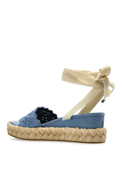 Jimmy Choo Arlee 60 Flatform Wedge Sandals In Blue