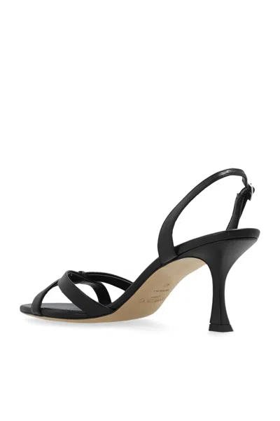 Jimmy Choo Elsy 70 Leather Heeled Sandals In Schwarz