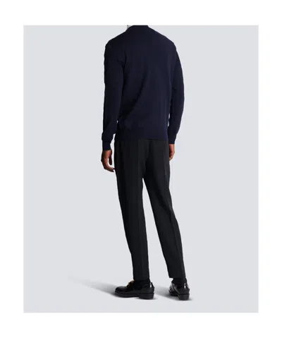 Balmain Branded Sweater In Blue In Black