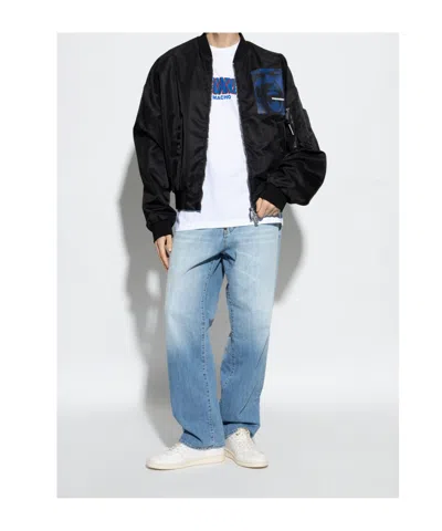 Dsquared2 White Leather Boxer Sneakers In White