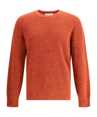 Brunello Cucinelli Sweater In Orange